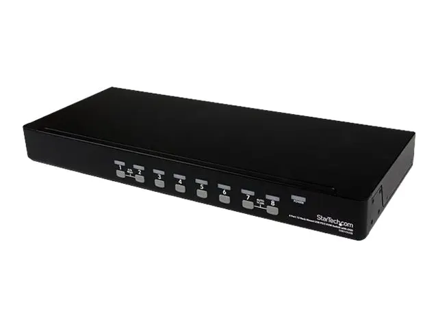 Startech 8 Port 1U RackMount USB PS/2 KVM Switch with OSD - KVM-sv...