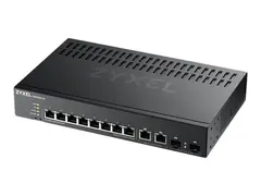 Zyxel GS2220-10 - Switch - Styrt 8 x 10/100/1000 + 2 x kombo-Gigabit SFP - rackmonterbar, veggmonterbar