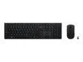Lenovo Professional - Tastatur- og mussett full size - trådløs - 2.4 GHz, Bluetooth - QWERTY - Norsk - grå - brun boks