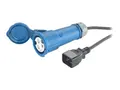 APC - Strømkabel - IEC 60320 C20 til IEC 60309 16A (hunn) AC 230 V - 16 A - 2.5 m - svart - for P/N: AP98892F, AP98894F, AP98896F, SUVTR30KHS, SUVTR40KH4B5S, SUVTR40KH5B5S, SUVTR40KHS
