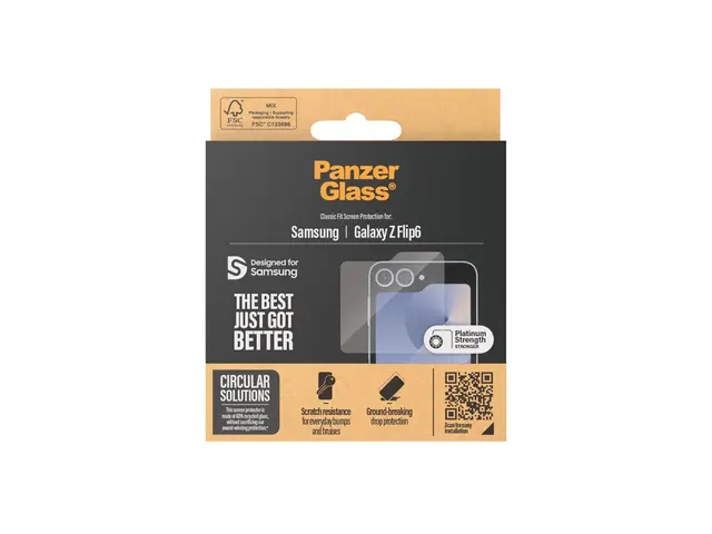 PanzerGlass - Skjermbeskyttelse for mobiltelefon klassisk passform...