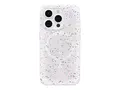 OtterBox Core Series - Baksidedeksel for mobiltelefon MagSafe-samsvar - REGRIND-silikon, syntetisk gummi - dryssing (hvit) - for Apple iPhone 15 Pro