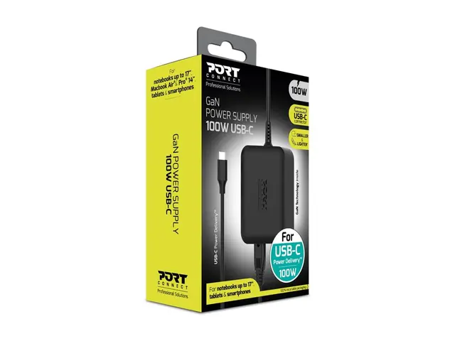 PORT Connect - Strømadapter - GaN II - 100 watt - 5 A - PD (USB-C)...
