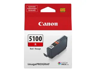 Canon PFI-5100 R - 14.4 ml - rød - original hengeboks - blekkbeholder - for imagePROGRAF PRO-310