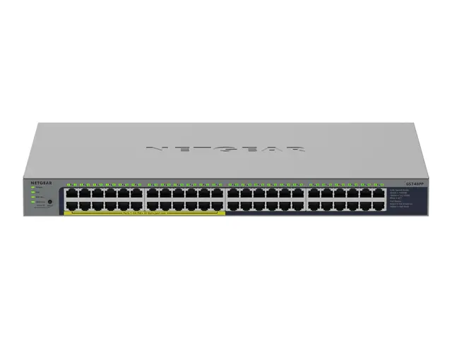 NETGEAR GS748PP - Switch ikke-styrt 24 x 10/100/1000 + (PoE+) stas...