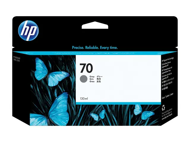 HP 70 - 130 ml grå original DesignJet blekkpatron for HD Pro MFP, ...