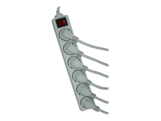 Elivi - Flerkoplingslist - AC 250 V - utgangskontakter: 6 (6 x str...