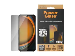 PanzerGlass - Skjermbeskyttelse for mobiltelefon ultrabred passform - glass - med personvernsfilter - 2-veis - for Samsung Galaxy XCover7
