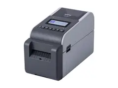 Brother TD-2350D300 - Etikett-/kvitteringsskriver S/H - direktetermisk - Rull (6,3 cm) - 300 dpi - inntil 152.4 mm/sek - Wi-Fi(n), Bluetooth 5.2, LAN, USB 2.0, USB-vert