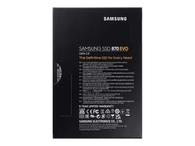 Samsung 870 EVO MZ-77E250B - SSD kryptert 250 GB intern 2.5" SATA ...