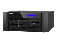 QNAP TS-h1277AFX-R7-32G - NAS-server 12 brønner - SATA 6Gb/s - RAID JBOD, 0, 1, 5, 6, 10, 50, 60 - RAM 32 GB - 2.5 Gigabit Ethernet / 10 Gigabit Ethernet - iSCSI støtte