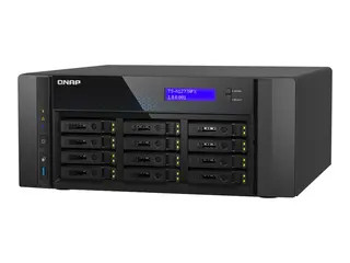 QNAP TS-h1277AFX-R7-32G - NAS-server 12 brønner - SATA 6Gb/s - RAID JBOD, 0, 1, 5, 6, 10, 50, 60 - RAM 32 GB - 2.5 Gigabit Ethernet / 10 Gigabit Ethernet - iSCSI støtte