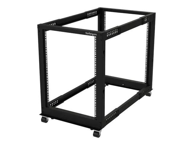 Startech 15U 19" Open Frame Server Rack, 4 Post Adjustable Depth 2...
