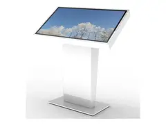 HI-ND Floorstand Touch 43" - Stativ for innteraktiv flatpanel / pekeskjerm - landskap - hvit - skjermstørrelse: 43" - plassering på gulv