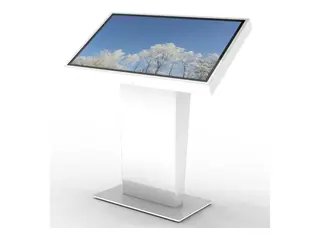 HI-ND Floorstand Touch 43" - Stativ - for innteraktiv flatpanel / pekeskjerm landskap - hvit - skjermstørrelse: 43" - plassering på gulv