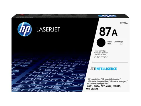 HP 87A - Svart - original - LaserJet tonerpatron (CF287A) - for LaserJet Enterprise M506, MFP M527; LaserJet Enterprise Flow MFP M527; LaserJet Pro M501