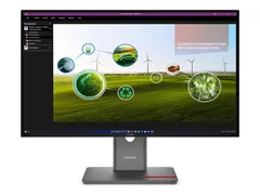 Lenovo ThinkVision P27Q-40 - LED-skjerm 27&quot; - 2560 x 1440 QHD @ 120 Hz - IPS - 350 cd/m&#178; - 1500:1 - DisplayHDR 10 - 4 ms - HDMI, DisplayPort - eklipsesvart