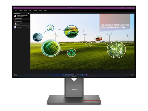 Lenovo ThinkVision P27Q-40 - LED-skjerm - 27&quot; 2560 x 1440 QHD @ 120 Hz - IPS - 350 cd/m&#178; - 1500:1 - DisplayHDR 10 - 4 ms - HDMI, DisplayPort - eklipsesvart