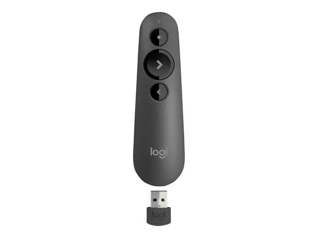 Logitech R500s - Presentasjonsfjernstyring - 3 knapper - grafitt
