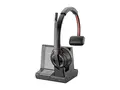 Poly Savi 8210-M Office - Savi 8200 series hodesett - on-ear - DECT / Bluetooth - tr&#229;dl&#248;s - svart