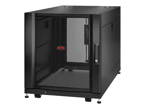 APC NetShelter SX - Rack skap - svart - 12U 19" - TAA-samsvar - for P/N: SMTL1500RM3UC, SMTL1500RMI3UC, SRT5KRMXLTUS, SRTL3KRM1UC, SRTL3KRM1UNC