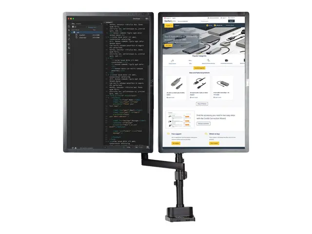 Startech Desk Mount Dual Monitor Arm, Full Motion for 2x VESA Disp...