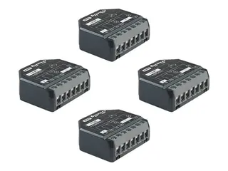 Shelly 2PM Gen4 - Smartsvitsj - trådløs - 802.11b/g/n/ax, Bluetooth 5.0, ZigBee 2402 - 2480 Mhz, 2412 - 2472 Mhz, 2400 - 2483.5 Mhz - svart, musegrå (en pakke 4)