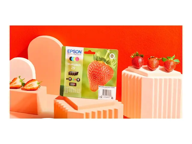 Epson 29 Multipack - 4-pack - 14.9 ml svart, gul, cyan, magenta - original - blære med RF/lyd-alarm - blekkpatron - for Expression Home XP-235, 245, 247, 255, 332, 335, 342, 345, 432, 435, 442, 445, 455 