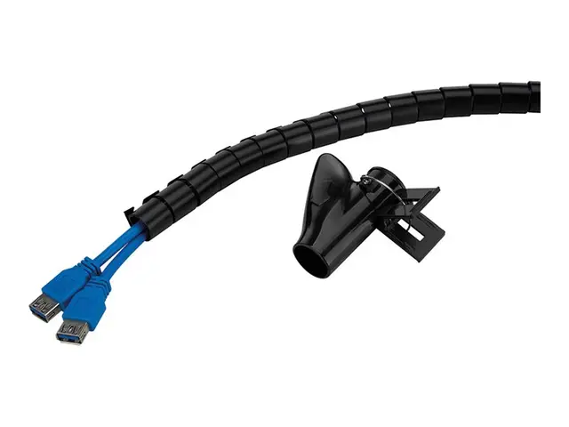 Neomounts - Kabelstyringsmuffe for 1-4 cables, universal svart 2 m
