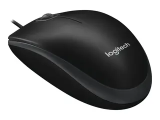 Logitech B100 - Mus - h&#248;yre- og venstreh&#229;ndet optisk - 3 knapper - kablet - USB - svart