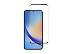 Screenor Premium - Skjermbeskyttelse for mobiltelefon full deksel - glass - rammefarge svart - for Samsung Galaxy A35, A55