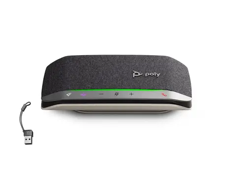 HP Poly Sync 20-M - Smart høyttalertelefon Bluetooth - kablet, trådløs - USB-A, USB-C - svart - Certified for Microsoft Teams