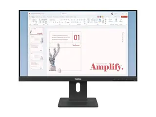 Lenovo ThinkVision E24-40 - LED-skjerm - 24" (23.8" synlig) 1920 x 1080 Full HD (1080p) @ 100 Hz - IPS - 250 cd/m² - 1300:1 - 4 ms - HDMI, VGA, DisplayPort - høyttalere - ravnsort