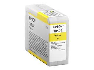 Epson T8504 - 80 ml - gul - original - blekkpatron for SureColor P800, P800 Designer Edition, SC-P800