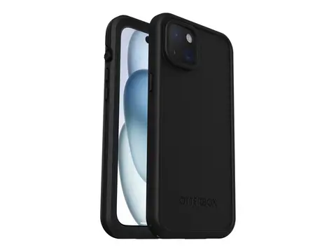 OtterBox FRE - Beskyttende vanntett eske for mobiltelefon MagSafe-samsvar - TPE, polykarbonat, herdbar elastomer - svart - for Apple iPhone 15 Plus