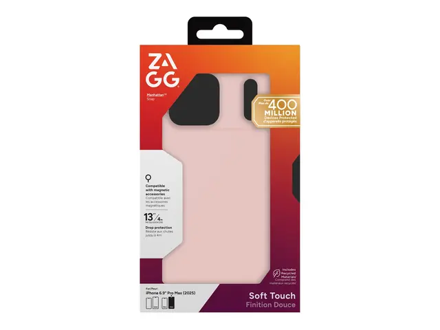 ZAGG Manhattan Snap - Baksidedeksel for mobiltelefon MagSafe-samsv...