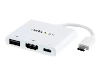 StarTech.com USB-C to HDMI Adapter - White 4K 30Hz Thunderbolt 3 C...