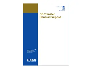 Epson DS Transfer General Purpose - A4 (210 x 297 mm) overføringspapir for SureColor SC-F100, SC-F500, SC-F501