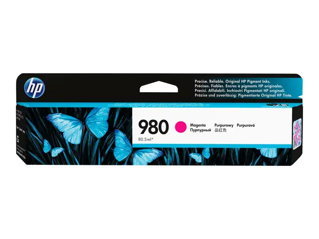 HP 980 - 86.5 ml - magenta - original - blekkpatron - for Officeje...