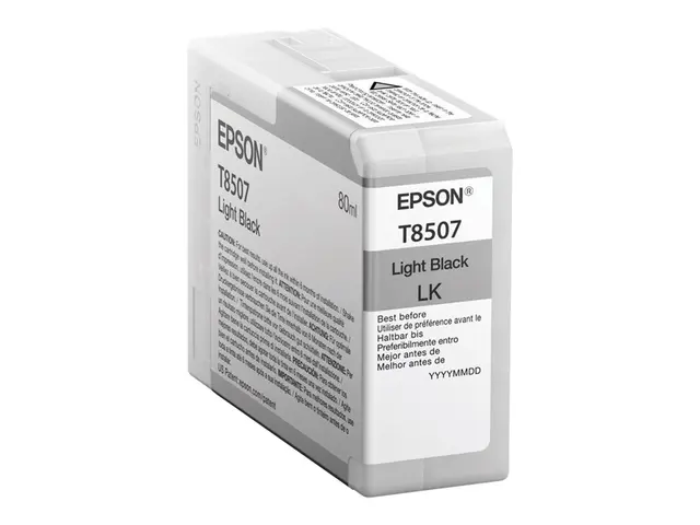 Epson T8507 - 80 ml - lys svart - original - blekkpatron - for Sur...
