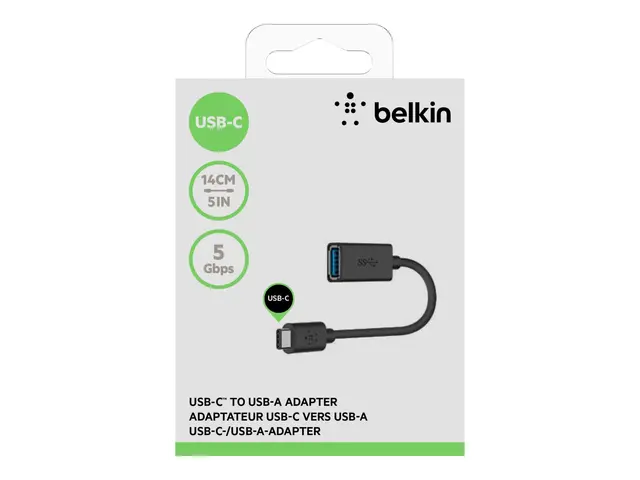 Belkin 3.0 USB-C to USB-A Adapter - USB-adapter 24 pin (hann) reve...
