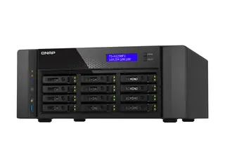 QNAP TS-h1290FX - NAS-server - 12 brønner SATA 6Gb/s / PCIe (NVMe) / U.2 - RAM 64 GB - 25 Gigabit Ethernet / 2.5 Gigabit Ethernet - iSCSI støtte