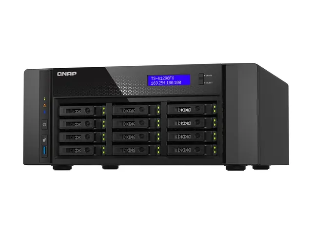 QNAP TS-h1290FX - NAS-server 12 brønner SATA 6Gb/s / PCIe (NVMe) U...