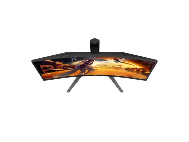 AOC Gaming CQ27G4Z2 - LED-skjerm - gaming kurvet - 27" - 2560 x 1440 QHD @ 260 Hz - Fast VA - 350 cd/m² - 3000:1 - DisplayHDR 400 - 0.3 ms - 2xHDMI, DisplayPort - svart, rød 