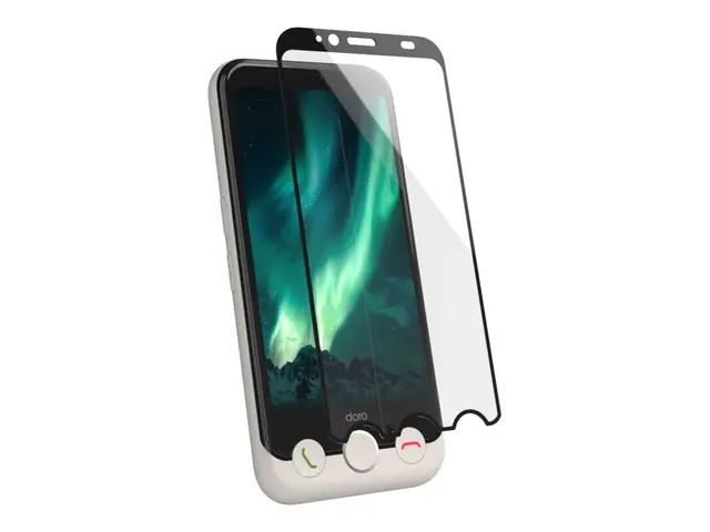 DORO - Skjermbeskyttelse for mobiltelefon glass rammefarge svart