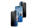 PanzerGlass Privacy - Skjermbeskyttelse for mobiltelefon ultra-wide fit with fastfit in-a-box - glass - med personvernsfilter - for Apple iPhone 17 Pro