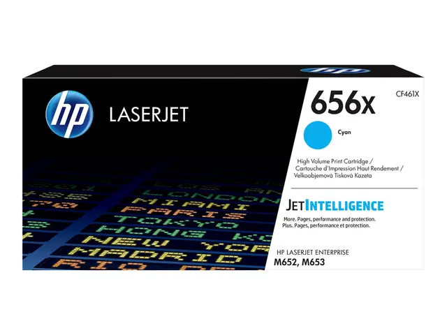 HP 656X - Høy ytelse - cyan - original - LaserJet - tonerpatron (C...