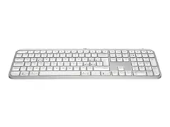 Logitech MX Keys S - Tastatur - bakbelysning trådløs - Bluetooth LE - QWERTY - Nordisk (dansk/finsk/norsk/svensk) - tastsvitsj: Scissor-Key - blekgrå