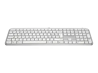 Logitech MX Keys S - Tastatur - bakbelysning trådløs - Bluetooth LE - QWERTY - Nordisk (dansk/finsk/norsk/svensk) - tastsvitsj: Scissor-Key - blekgrå