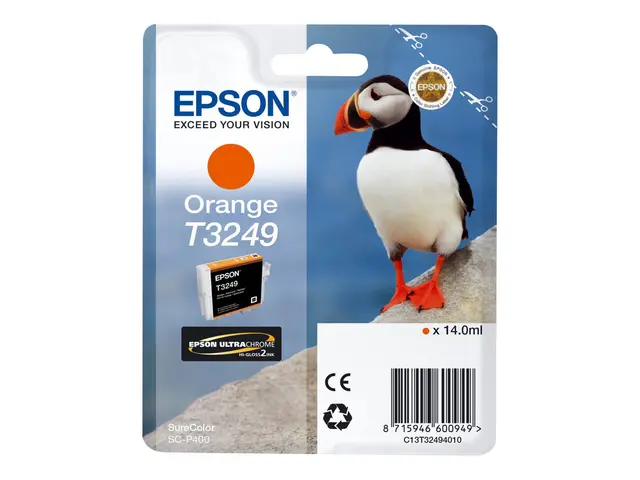 Epson T3249 - 14 ml - oransje - original - blekkpatron - for SureC...